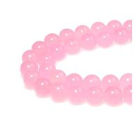 Perline di pietra, 6 mm, 60 pezzi, rotonde in giada rosa, perline sfuse, per la creazione di gioielli, bracciali, collane, orecchini, ciondoli (15, nr)