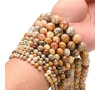 Perline di pietra colorate Morganite Acquamarina Occhio di tigre Agata Quarzo lavico Diaspri Perline rotonde sciolte per braccialetti di gioielli 4-12 mm-Perline di onice pazze 1-10 mm 36 a 37 pezzi