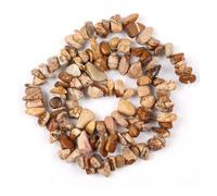 Perline di pietra irregolari, agate, cristalli, turchesi, ghiaia for la creazione gioielli fai da te, braccialetti e collane(Picture Jaspers,5-8mm)