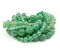 Perline di pietra naturale da 4, 6, 8 e 10 mm, amazzonite, occhio di tigre, quarzo, agate, perline rotonde sciolte per la creazione di gioielli, braccialetti fai da te, collane, avventurina verde, 4