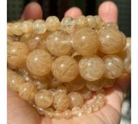 Perline di pietra naturale da 4, 6, 8 e 10 mm, occhio di tigre, lava, amazzonite, turchesi, agate, diaspri, per la creazione di gioielli, braccialetti fai da te, collane, citrino, 8 mm, 45-46 pezzi