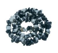 Perline di pietra naturale da 5-8 mm, forma irregolare, forma libera, quarzo rosa, ametiste, agate, lapislazzuli, per la creazione di gioielli, bracciale fai da te, zebra bianca e nera