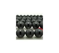 Perline di pietra naturale da 8 mm, perline di onice nero opaco, perline di agata nera