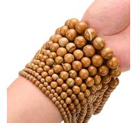 Perline di pietra naturale di corallo rosso Perline distanziatrici rotonde per gioielli con ciondoli fai-da-te Creazione di braccialetti 4/6/8/10 / 12mm Perline di grano da 15 pollici, 8 mm circa 45