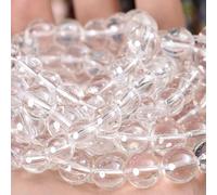 Perline di pietra naturale, lava, diaspro, occhio di tigre, quarzo, agate, perline rotonde sciolte per la creazione di gioielli, accessori per braccialetti fai da te, 4-12 mm, vetro, 8 mm, circa 45