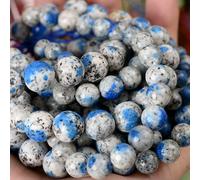 Perline di pietra naturale, lava, diaspro, occhio di tigre, quarzo, agate, perline rotonde sciolte per la creazione di gioielli, accessori per braccialetti fai da te, 4-12 mm, k2-10 mm, circa 35 per