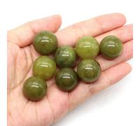 Perline di pietra naturale rotonda da 20 mm, ametista, quarzo rosa, gemme non porose, sfera di c per la creazione di gioielli, collana fai da te, bracciale - Xiuyan Jade - 5 pezzi