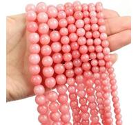 Perline di pietra occhio di tigre turchese tormalina quarzo rosa agata per la creazione di gioielli fai da te bracciale 4 6 8 10 mm-calcedonio rosso-4 mm circa 90 pezzi