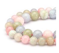 Perline di pietra preziosa naturale per la creazione di gioielli, amazzonite da 10 mm, lucidate, rotonde, lisce, vere per braccialetti e collane, 38 cm (amazzonite, 10 mm) (189, jd)