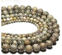 Perline di pietra rotonda in agata onice nera per la creazione di gioielli fai da te, bracciali, collane, pendenti, 4/6/8/10/12/mm, filo da 15''-10 mm, circa 36 pezzi - Spiga di grano - 8 mm, circa 4