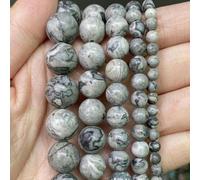 Perline di pietra stile 42 4 6 8 10mm Lava Agata Ametista Perline rotonde-Map Jasper-4mm 88 a 91 pezzi