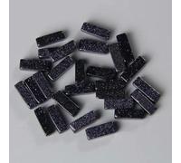 Perline di pietra tubolare quadrate 4x13mm Lazuli Agata Perline piatte rettangolari Charm-4 Sabbia blu-4x13mm Circa 28 pezzi