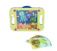 Perline di plastica Gioco educativo di bilanciamento del labirinto Puzzle Board per bambini (Balance Ball-Verde)