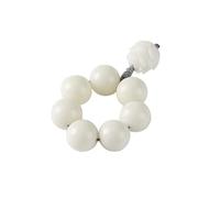 Perline di preghiera fai da te con radice di Bodhi in giada bianca con spinner Pixiu for la punta delle dita - Accessorio for la meditazione spirituale(LuckyLotus)