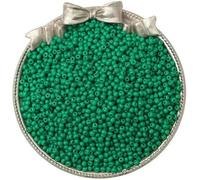 Perline di semi di vetro Perline di semi piccole Perline di vetro da 2 mm Materiali fai da te Perline fatte a mano Accessori per gioielli - Verde giada - 2 mm circa 0,8 mm 10 g/circa 660 pezzi
