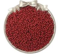 Perline di semi di vetro Perline di semi piccole Perline di vetro da 2 mm Materiali fai da te Perline fatte a mano Accessori per gioielli - Borgogna - 2 mm circa 0,8 mm 10 g/circa 660 pezzi
