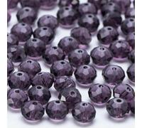 Perline di sfuse ceche Rondelle da 4, 6, 8 e 10 mm per la creazione di gioielli fai da te, perline di vetro sfaccettate distanziatrici di colore AB - BZ1200-14-8 mm-68 pezzi