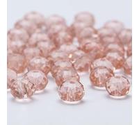 Perline di sfuse ceche Rondelle da 4, 6, 8 e 10 mm per la creazione di gioielli fai da te, perline di vetro sfaccettate distanziatrici di colore AB - BZ1200-03-6 mm - 90 pezzi