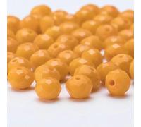 Perline di sfuse ceche Rondelle da 4, 6, 8 e 10 mm per la creazione di gioielli fai da te, perline di vetro sfaccettate distanziatrici di colore AB - BZ1200-23-10 mm - 65 pezzi