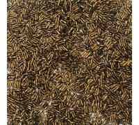 Perline di tubo di tromba di vetro, distanziatore, 300 pezzi 2x6mm trombe di torsione semi sciolti gioielli for indumenti for stoffa da cucire fai da te forniture di cucito(Brass)