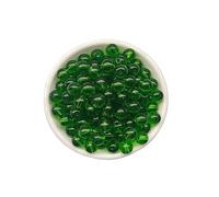 Perline di vetro, 10 mm, 60 pezzi, rotonde, lisce, sfuse, per la creazione di bracciali, collane, gioielli, artigianato fai da te (10 mm, 51002 verde)