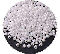 Perline di vetro a goccia serie bianca da 3 mm 4 mm con foro laterale distanziatore trasparente perline di vetro per la creazione di gioielli fai-da-te artigianato di nozze-3 mm bianco Oling, goccia