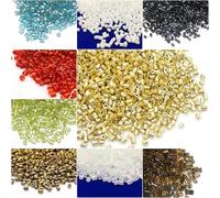 Perline di vetro da 2 mm, 20 colori, set da 18000 pezzi, 400 g, per la creazione di gioielli