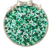 Perline di vetro Perline piccole Perle di vetro da 2 mm Materiali fai-da-te Accessori per gioielli con perline fatte a mano-Dipartimento verde-Apertura di 2 mm circa 0,8 mm 10 g/confezione circa 660