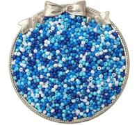 Perline di vetro Perline piccole Perle di vetro da 2 mm Materiali fai-da-te Accessori per gioielli con perline fatte a mano-Dipartimento blu-Apertura di 2 mm circa 0,8 mm 10 g/confezione circa 660 pe