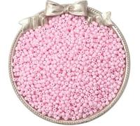Perline di vetro Perline piccole Perle di vetro da 2 mm Materiali fai-da-te Accessori per gioielli con perline fatte a mano-Rosa-Apertura di 2 mm circa 0,8 mm 10 g/circa 660 pezzi