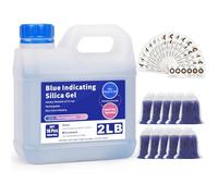 Perline disseccanti blu riutilizzabili in gel di silice da 0,9 kg, deumidificatore per stampante 3D, filamenti, elettronica, fiori, vestiti, pittura, gioielli
