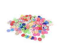 Perline distanziali da 6 mm, per braccialetti e collane, alla moda, multicolore, gioielli fatti a mano, 200 pezzi