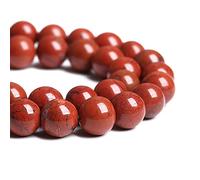 Perline distanziali in diaspro rosso cinese, 4 mm, 86 pezzi, per la creazione di gioielli e braccialetti fai da te