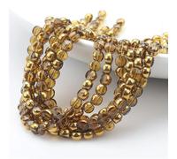 Perline distanziali rotonde in vetro cristallo da 6 mm, per gioielli fai da te, accessori per braccialetti e collane, 48 pezzi