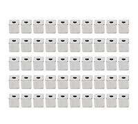 Perline distanziatrici in acciaio inossidabile Perline sfuse quadrate senza soluzione di continuità Gioielli fai da te Accessori per collane Bracciali Catene 50 pezzi 6x6x2mm