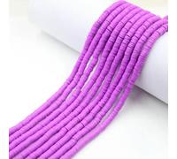 Perline distanziatrici piatte rotonde in argilla polimerica da 6 mm, 350 pezzi/lotto, per la creazione di gioielli fai da te, braccialetti, collane, orecchini, design - 35-3 fili