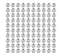 Perline dorate scanalate per ami da mosca, 100 pezzi | Perfetto per legare le mosche, modalità testa ponderata, vestibilità sicura, 100 pezzi per confezione, forniture artigianali