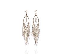 Perline Etniche della Boemia Orecchini A Clip Moda Orecchini Pendenti Senza Piercing Nappa Resina Gioielli Etnici Vintage Regalo per Le Donne