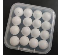 Perline galleggianti per pesca alla carpa, 16 palline leggere per strategie efficaci di esca (bianco)