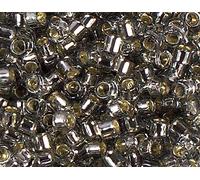 Perline giapponesi cilindro Treasure argento grigio 1,8mm.11/0 100gr.