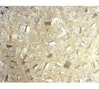 Perline giapponesi cilindro Treasure lucido bianco 1,8mm.11/0 100gr.
