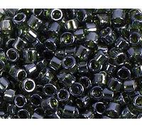 Perline giapponesi Cilindro Treasure Lucido Verde Oliva 3,3mm.8/0 100gr.