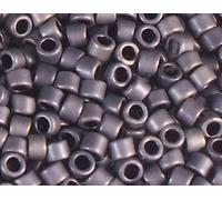 Perline giapponesi cilindro Treasure opaco grigio 1,8mm.11/0 100gr.