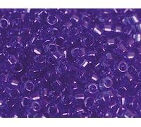 Perline giapponesi cilindro Treasure trasparente blu navy 1,8 mm.11/0 100 gr.