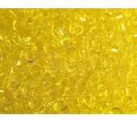 Perline giapponesi cilindro Treasure trasparente giallo 1,8mm.11/0 100gr.
