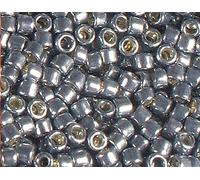 Perline giapponesi cilindro Treasure zincato blu 1,8mm.11/0 100gr.