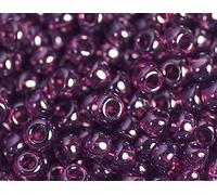 Perline giapponesi rocaille ametista brillante 2,2mm.11/0 100gr.
