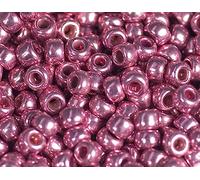Perline giapponesi rocaille galvanizzate rosa 2,2mm.11/0 100gr.