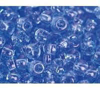 Perline giapponesi rocaille trasparenti blu 2,2 mm.11/0 100 gr.