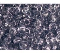 Perline giapponesi rocaille trasparenti grigio 2,2mm.11/0 100gr.